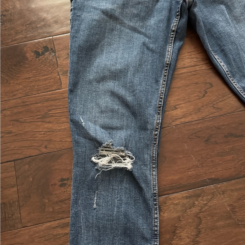 Distressed Blue Jeans - Picture 13 of 16